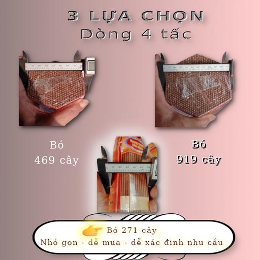 Nhang Bo Vàng 4 Tấc 271 Cây – Hương Đàn Hương Dịu Nhẹ, Dùng Hàng Ngày
