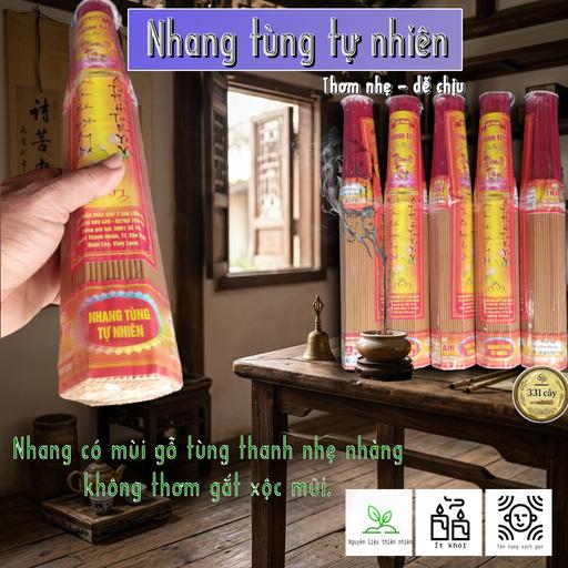 NHANG THƠM NHẸ TỰ NHIÊN – NHANG KHÔNG HÓA CHẤT TỪ GỖ TÙNG