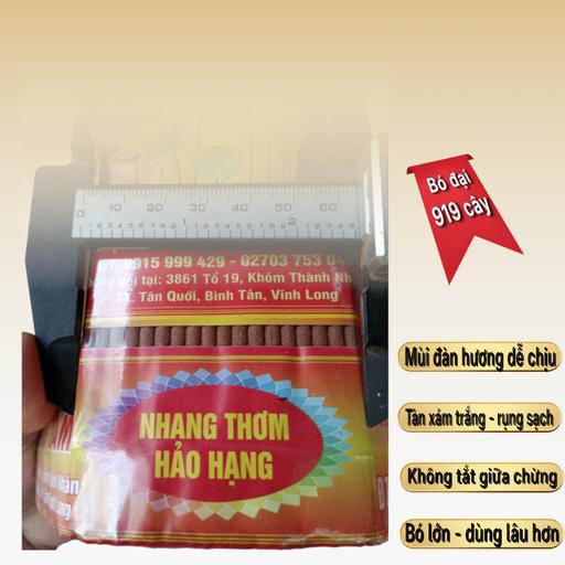 Nhang Thơm Bo Vàng Lùn 3 Tấc 919 Cây THÀNH TÂM – Mùi Thơm Đầm Dịu, Ít Khói, Sạch Trần Nhà