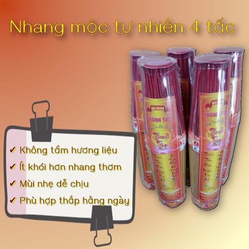 Nhang Tự Nhi&ecirc;n 4 Tấc B&oacute; Tr&ograve;n 800g &ndash; Nhang Sạch D&ugrave;ng Hằng Ng&agrave;y