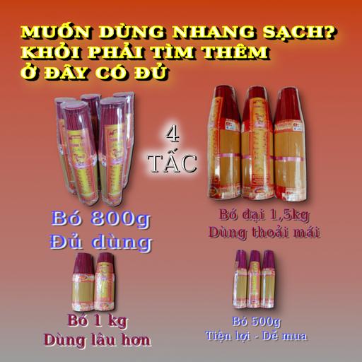 Nhang Tự Nhi&ecirc;n 4 Tấc B&oacute; Tr&ograve;n 800g &ndash; Nhang Sạch D&ugrave;ng Hằng Ng&agrave;y