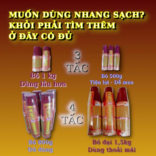 Nhang Tự Nhi&ecirc;n 3 Tấc B&oacute; 1kg &ndash; Nhang Sạch Cho Gia Đ&igrave;nh